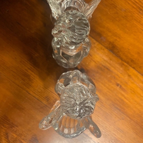 🔥 Vintage Solid Glass Angels Candlesticks🔥 - Picture 5 of 11